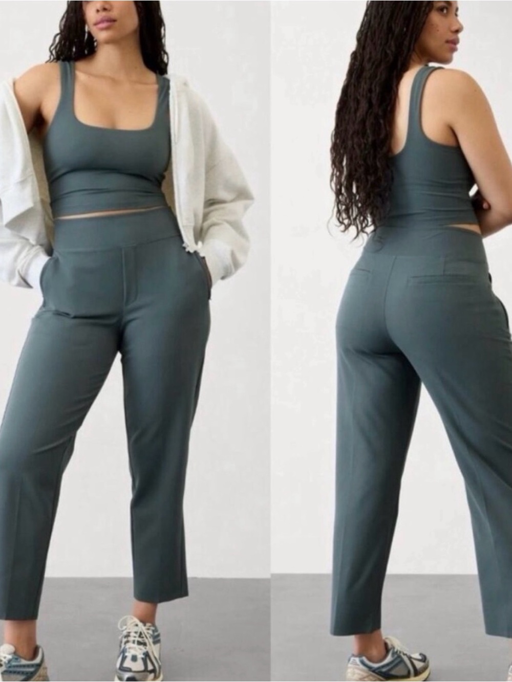 Athleta Endless Pant Eden Teal High Rise Stretch Size 0 Petite